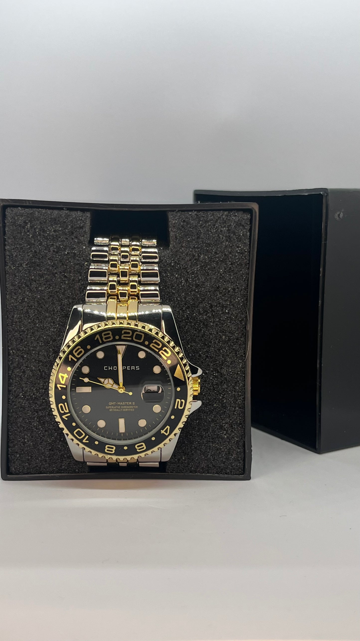 GMT Tasarım – Çelik Kasa & Bilezik – Siyah Kadran Erkek Saat