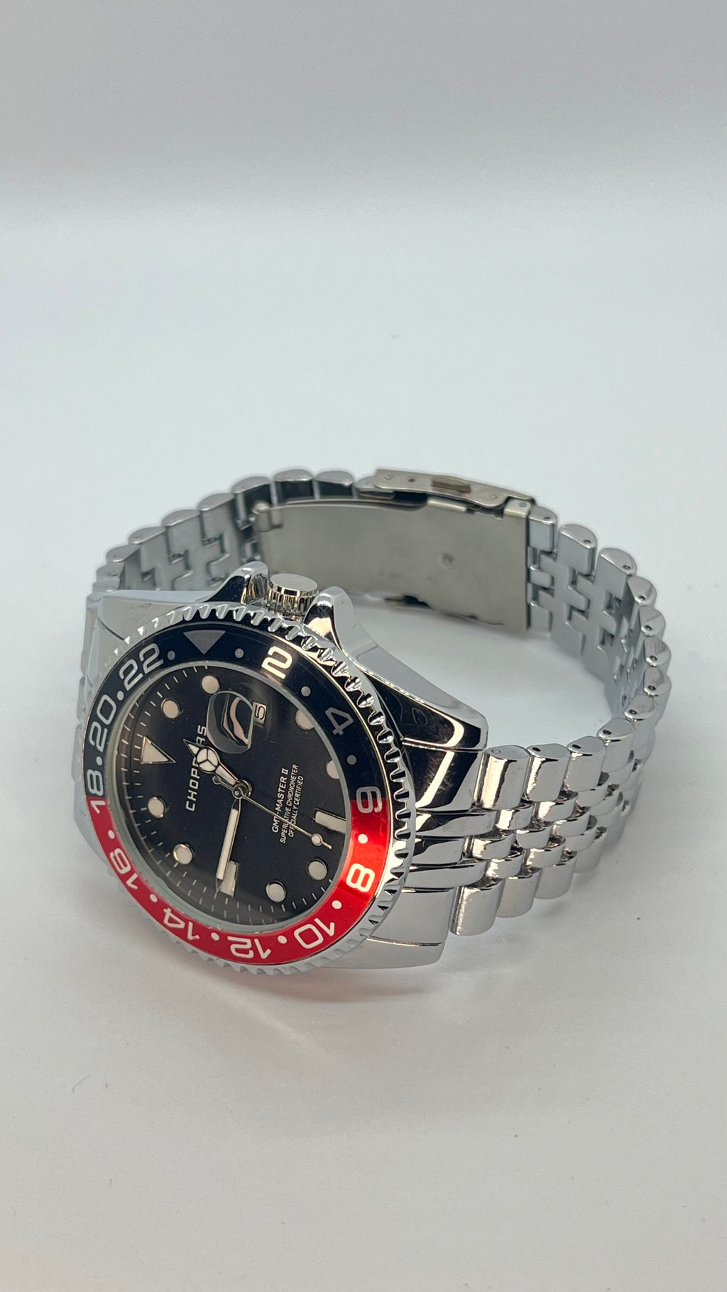 GMT Tasarım – Çelik Kasa & Bilezik – Siyah Kadran Erkek Saat