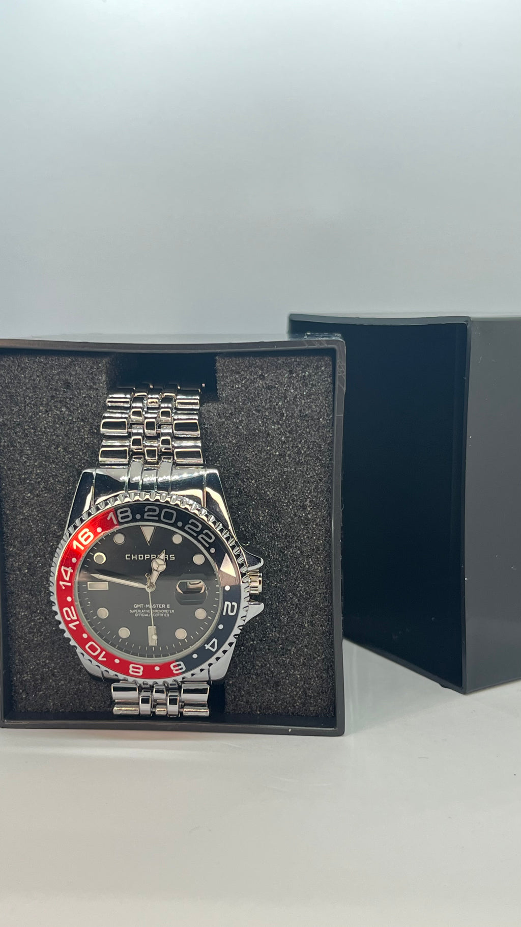 GMT Tasarım – Çelik Kasa & Bilezik – Siyah Kadran Erkek Saat