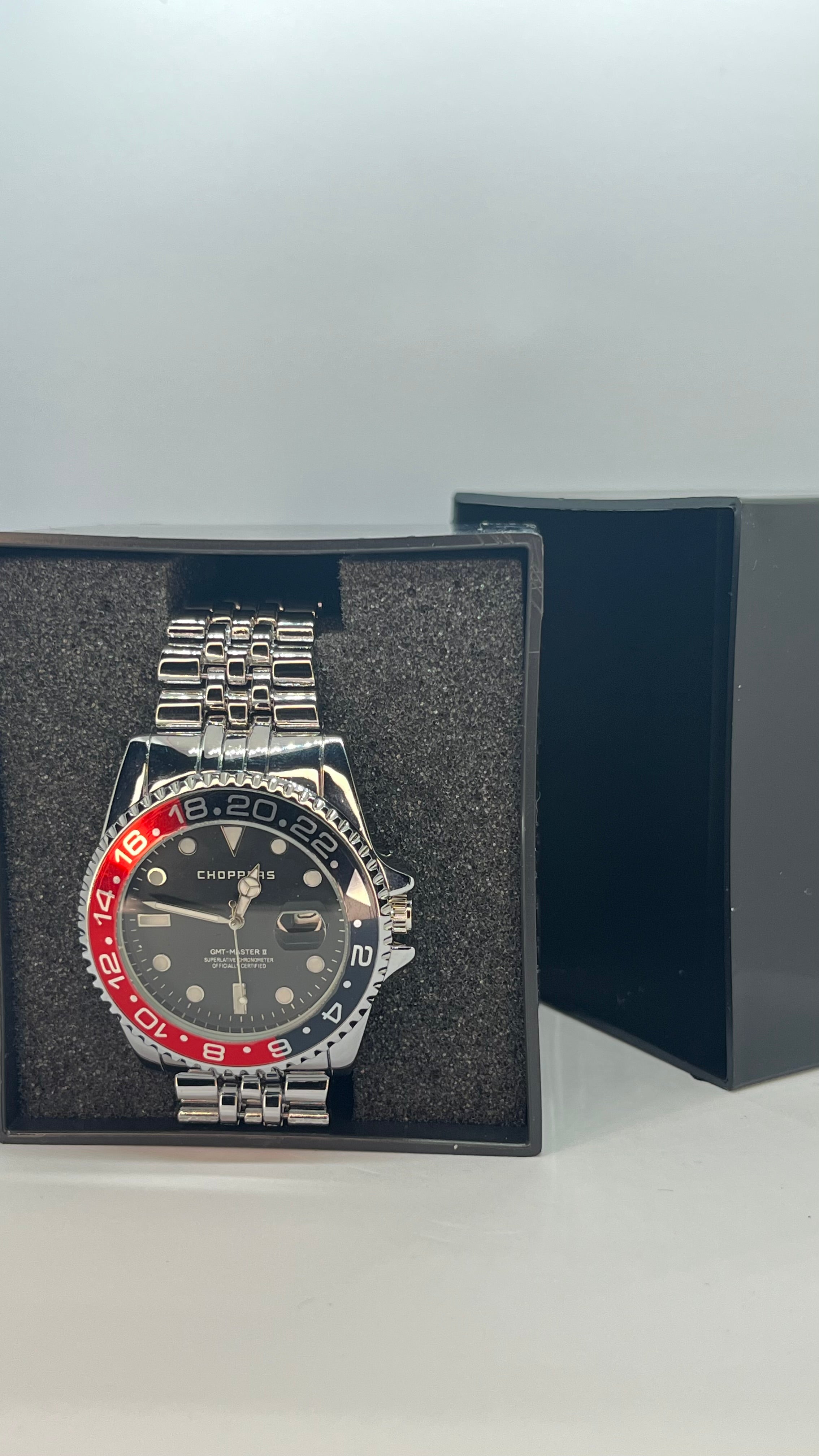 GMT Tasarım – Çelik Kasa & Bilezik – Siyah Kadran Erkek Saat