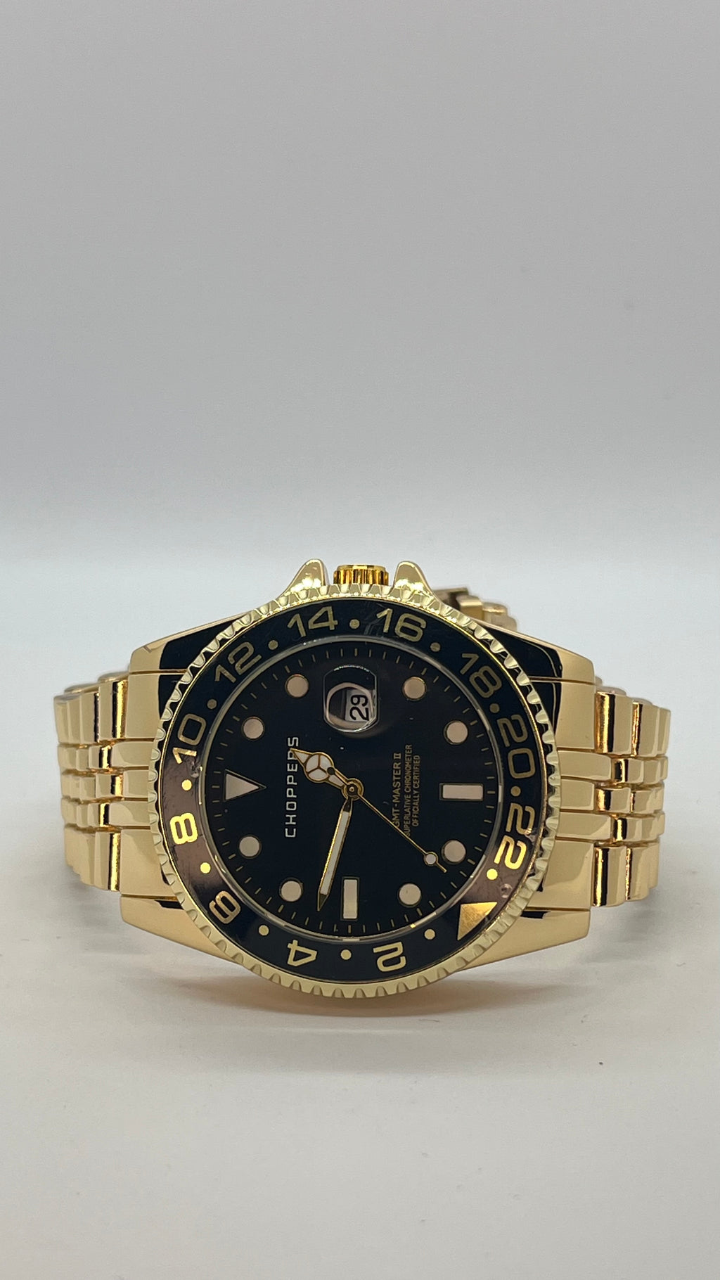 GMT Tasarım – Çelik Kasa & Bilezik – Siyah Kadran Erkek Saat