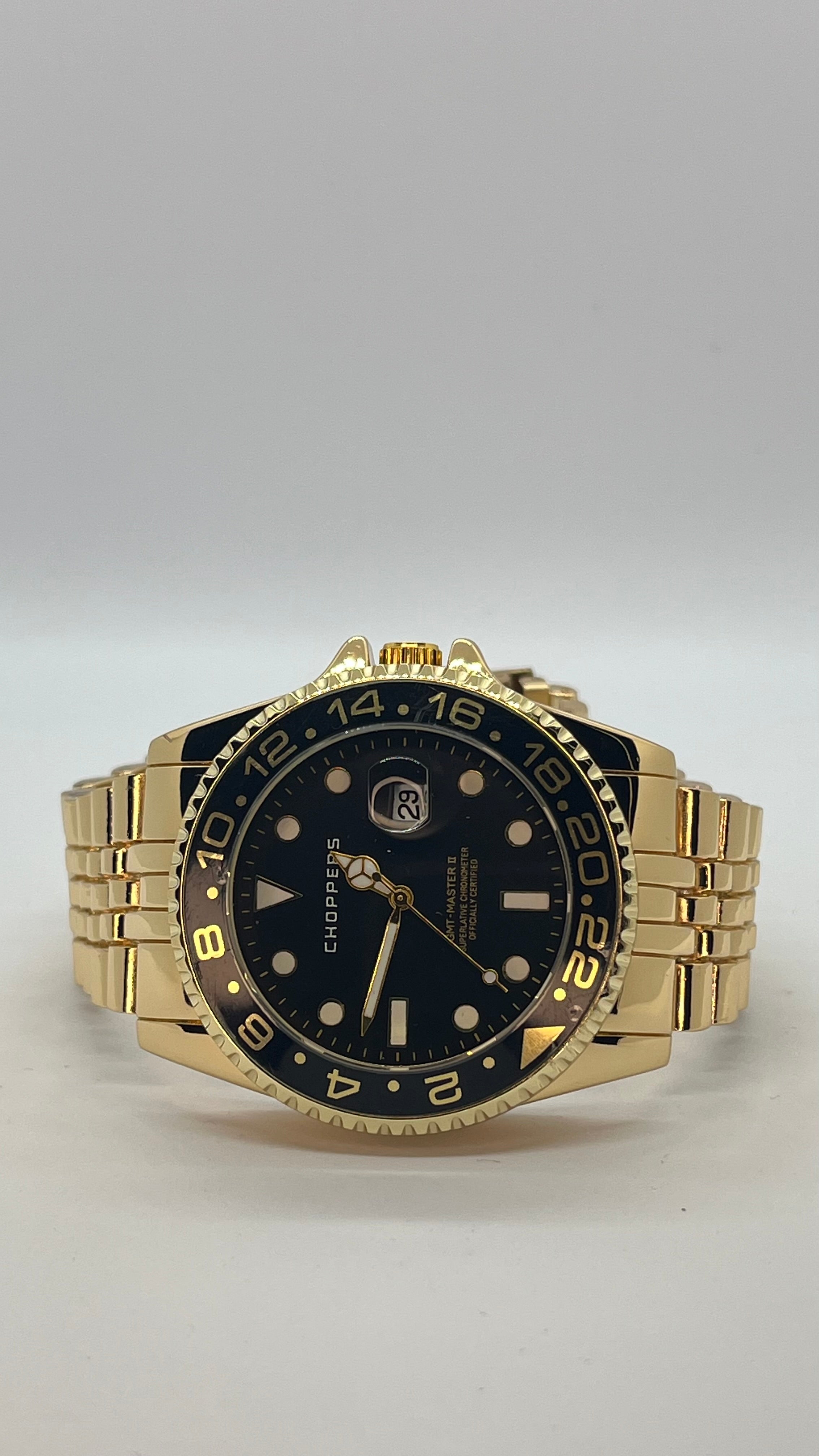 GMT Tasarım – Çelik Kasa & Bilezik – Siyah Kadran Erkek Saat