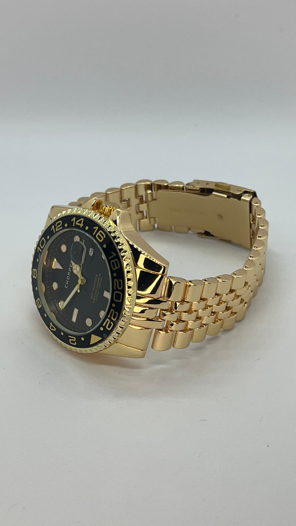 GMT Tasarım – Çelik Kasa & Bilezik – Siyah Kadran Erkek Saat