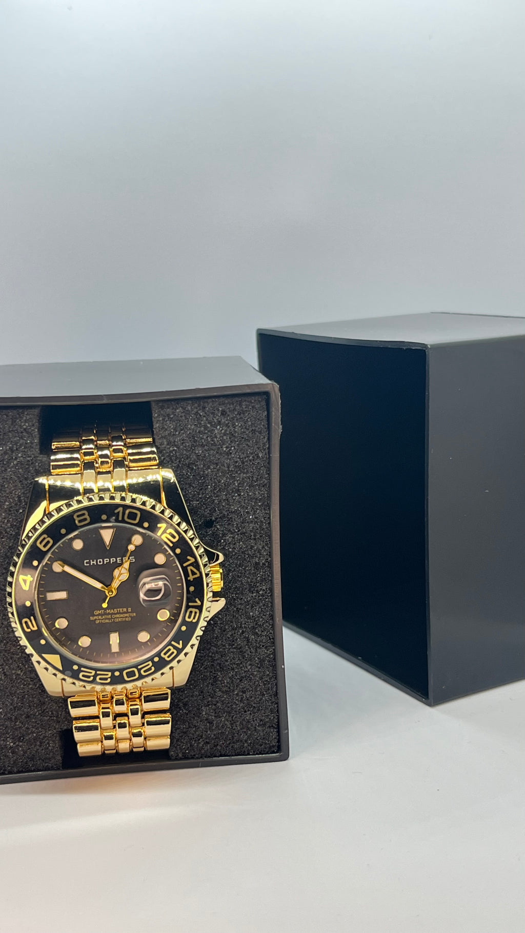 GMT Tasarım – Çelik Kasa & Bilezik – Siyah Kadran Erkek Saat