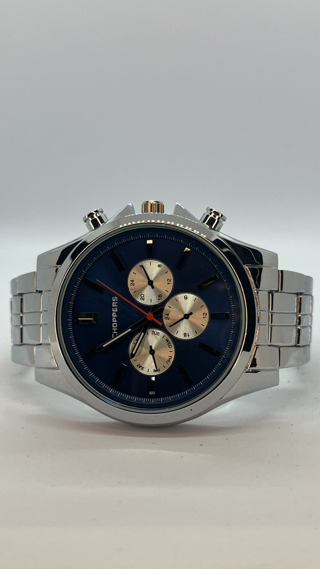 Valessi Elegance Chrono – Gümüş&Mavi Sınırlı Üretim Erkek Saat