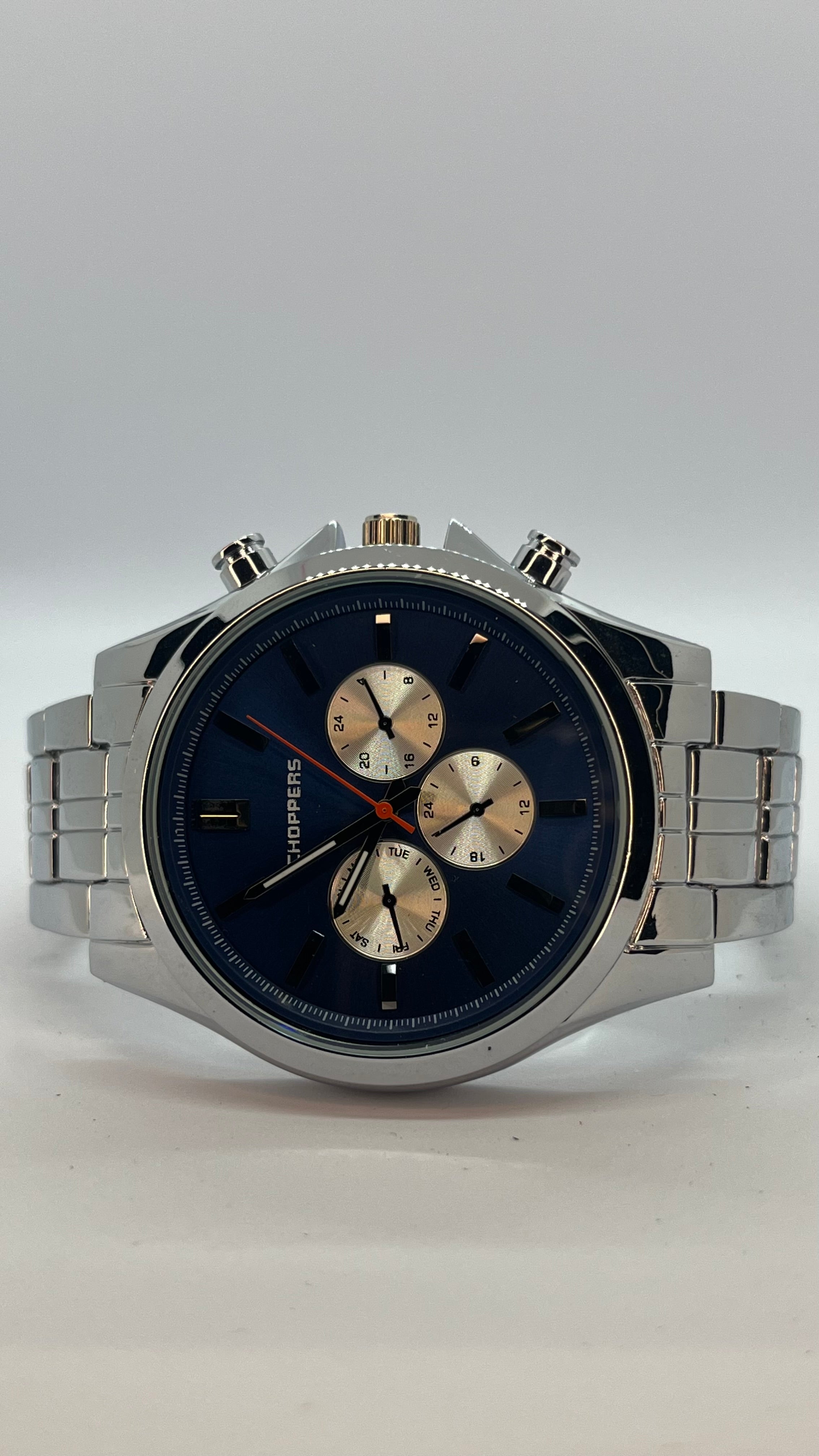 Valessi Elegance Chrono – Gümüş&Mavi Sınırlı Üretim Erkek Saat