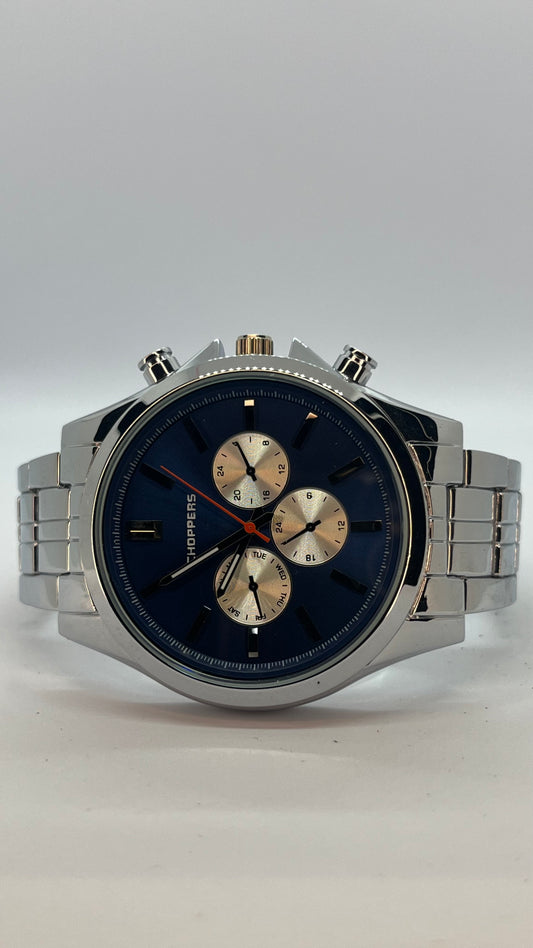 Valessi Elegance Chrono – Gümüş&Mavi Sınırlı Üretim Erkek Saat