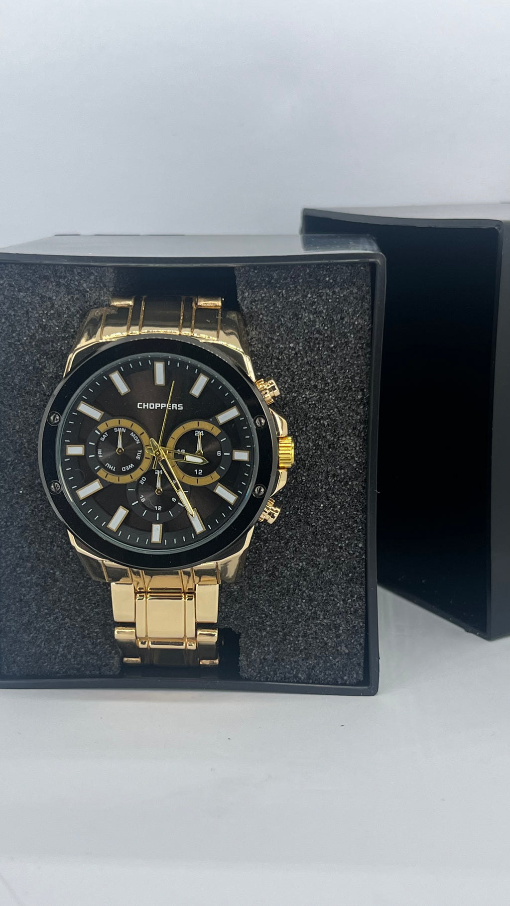 Valessi Executive Gold Black – Gold Çelik Kordon Siyah Kadran – Erkek Saat