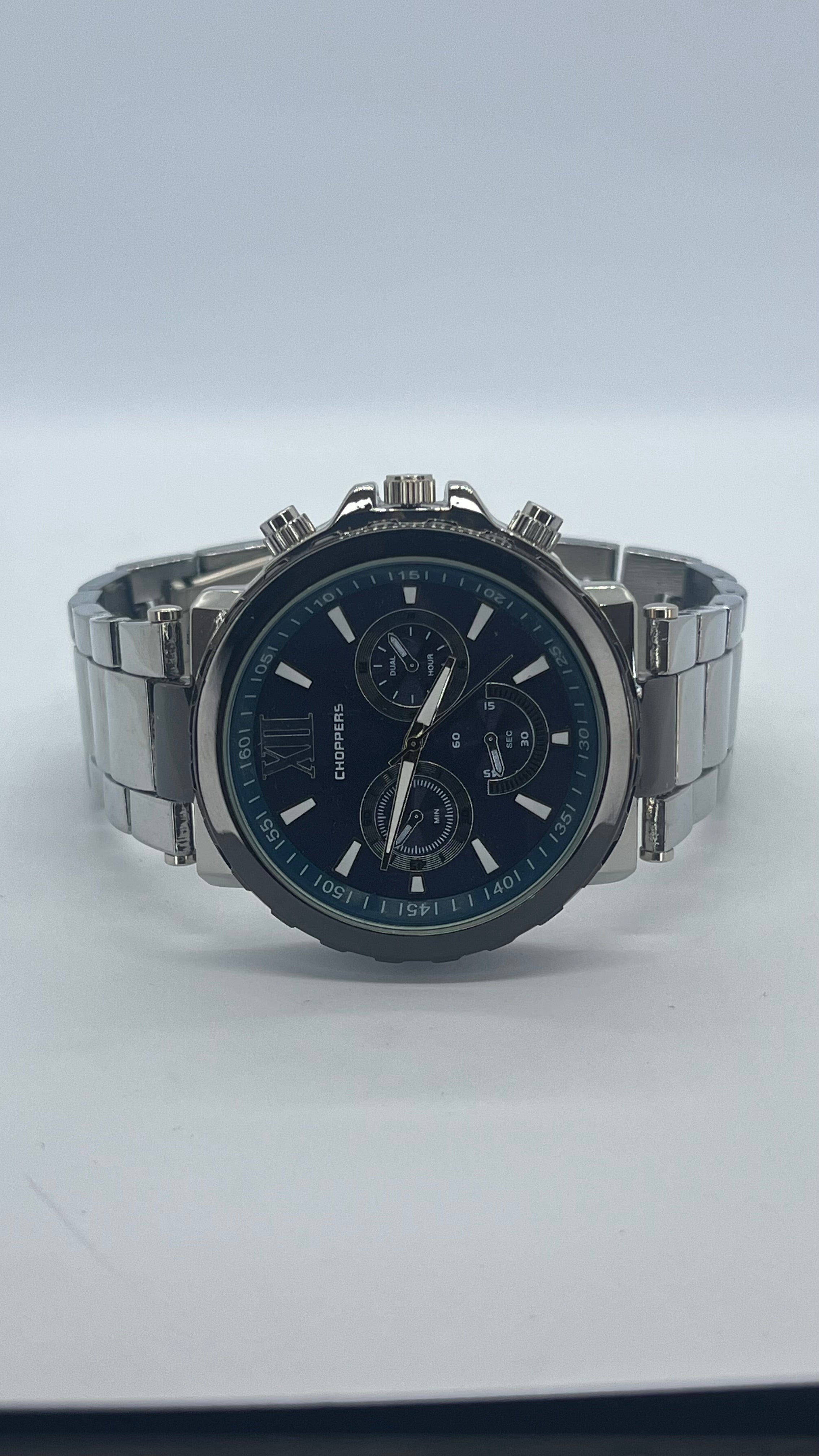 Valessi Executive Silver Blue – Gümüş Çelik Kordon Mavi Kadran – Erkek Saat