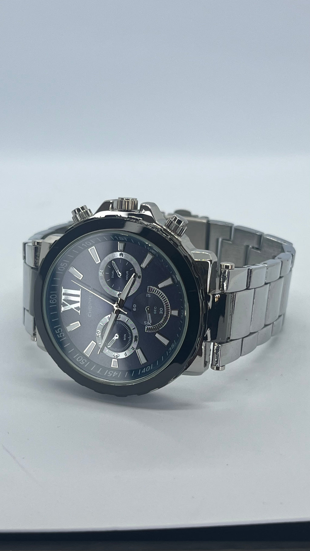 Valessi Executive Silver Blue – Gümüş Çelik Kordon Mavi Kadran – Erkek Saat