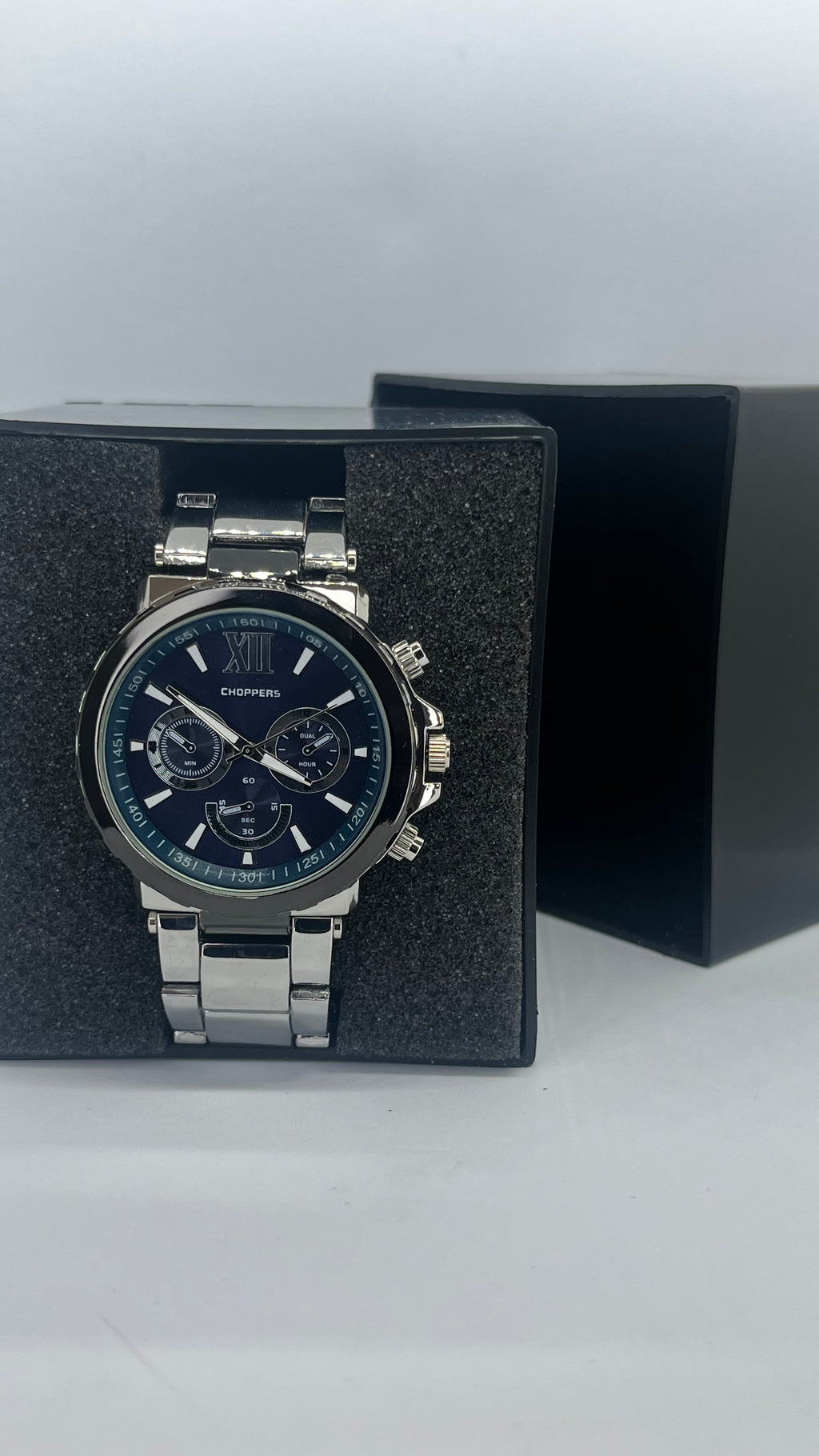 Valessi Executive Silver Blue – Gümüş Çelik Kordon Mavi Kadran – Erkek Saat