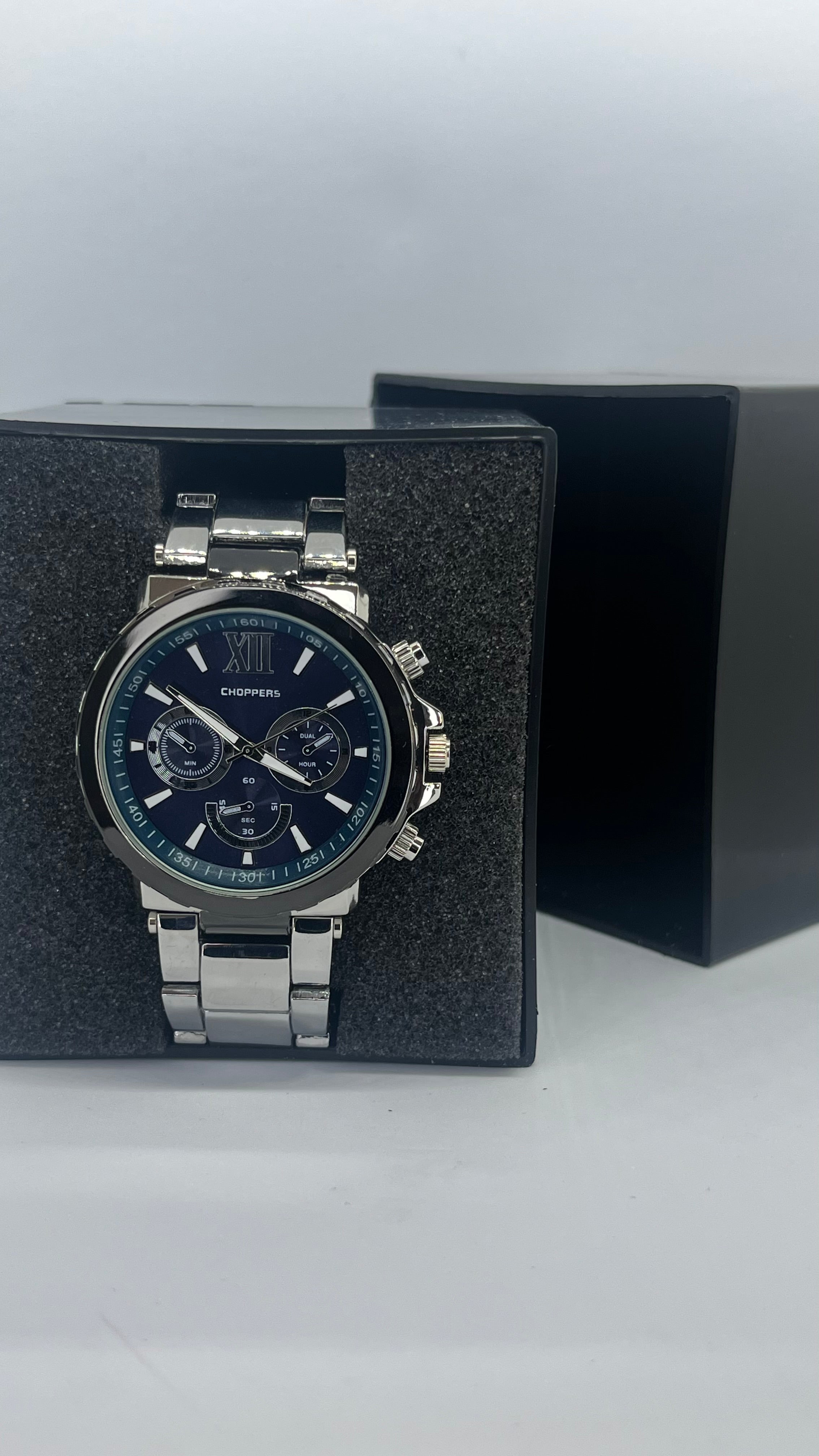 Valessi Executive Silver Blue – Gümüş Çelik Kordon Mavi Kadran – Erkek Saat