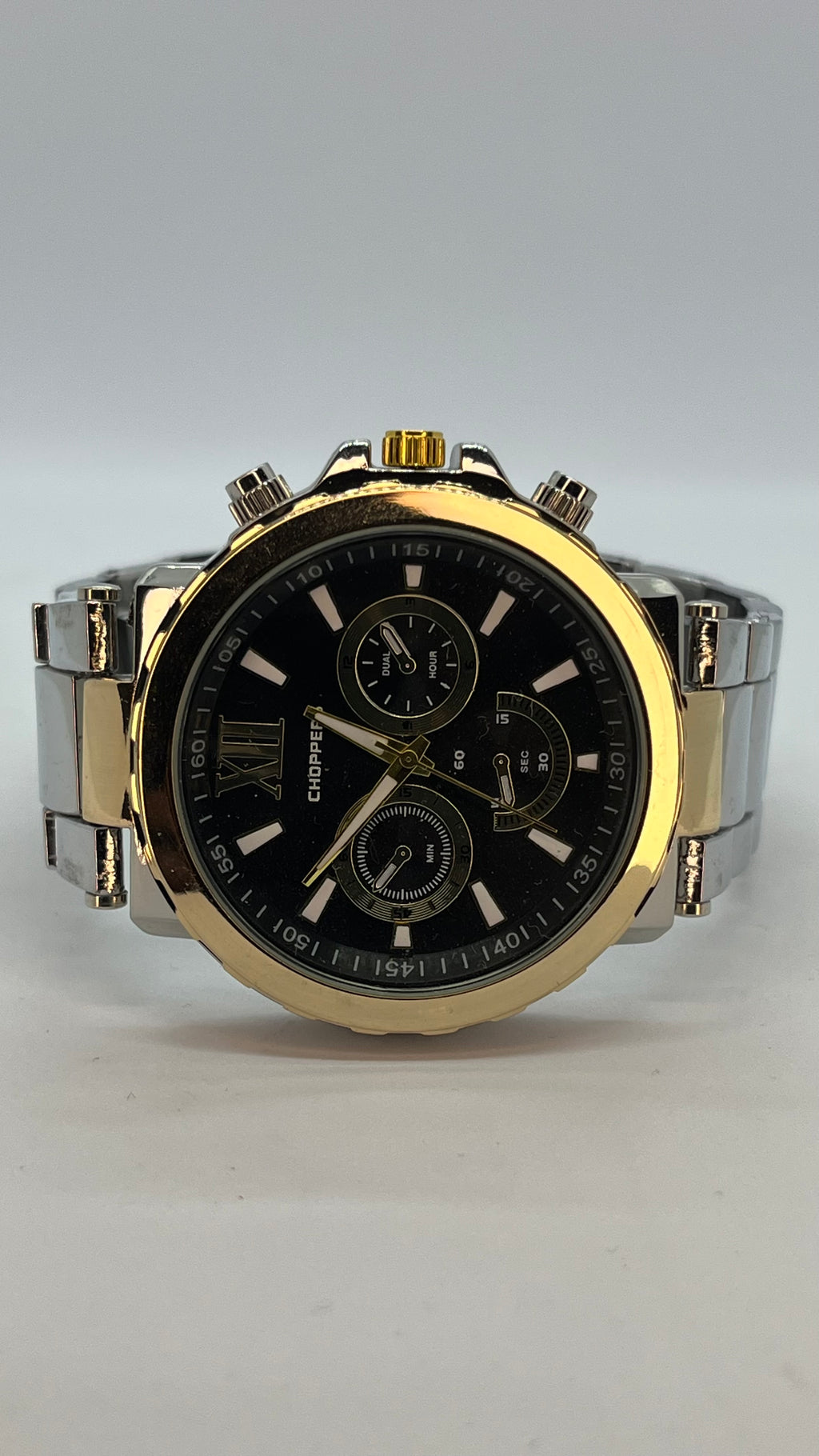 Valessi Executive Silver Gold Black – Gümüş/Gold Çelik Kordon Siyah Kadran – Erkek Saat