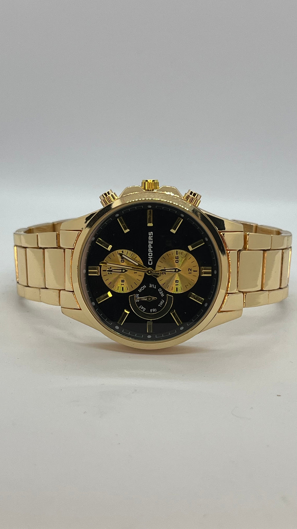 Valessi Executive Silver Gold Black – Gümüş/Gold Çelik Kordon Siyah Kadran – Erkek Saat.