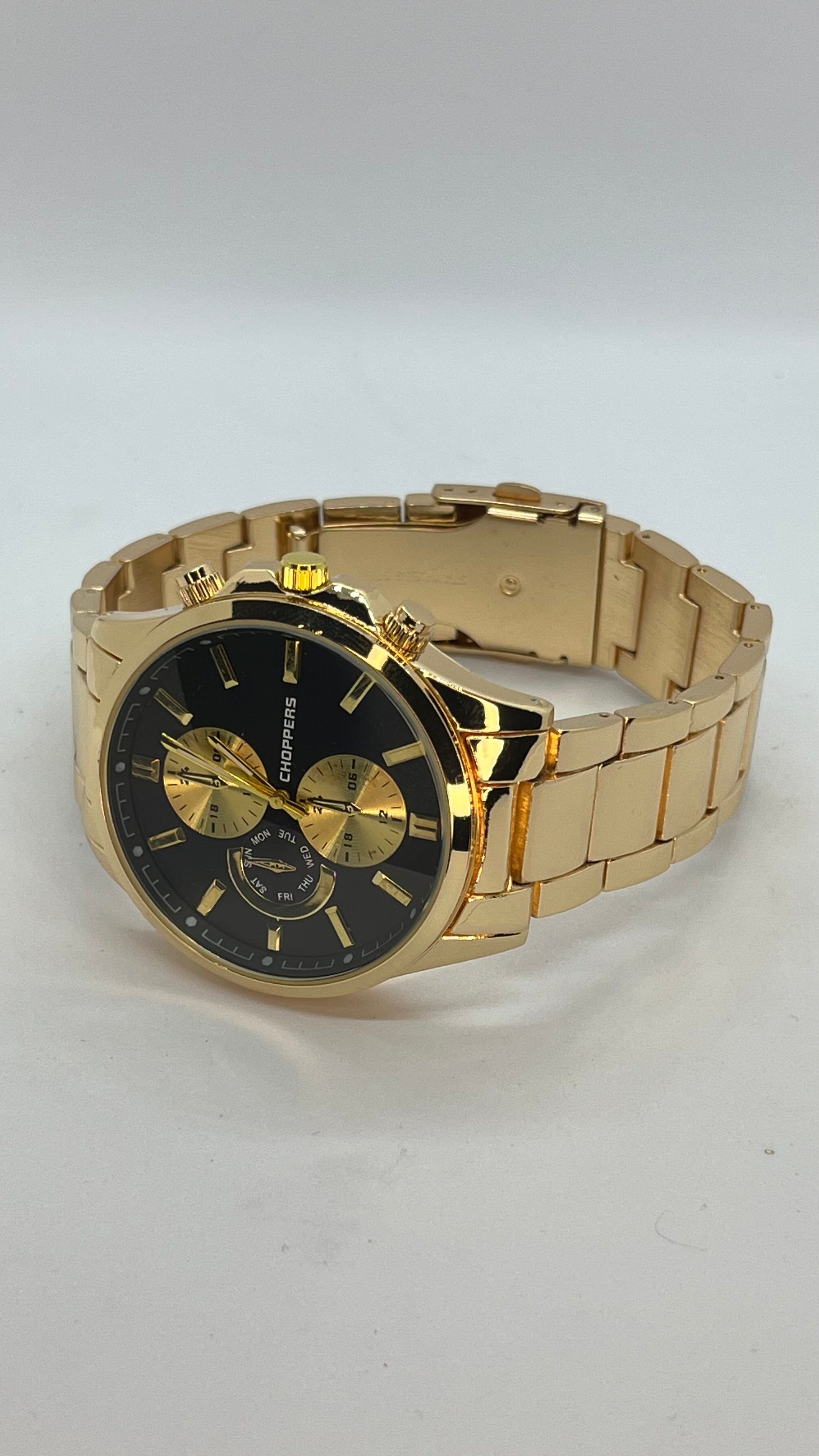 Valessi Executive Silver Gold Black – Gümüş/Gold Çelik Kordon Siyah Kadran – Erkek Saat.