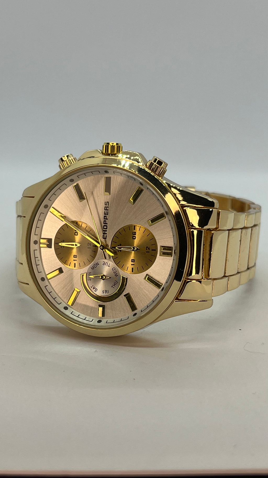 Valessi Executive Gold White – Gold Çelik Kordon ve Kasa Beyaz Kadran – Erkek Saat