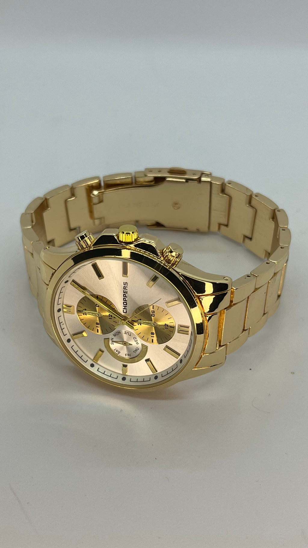 Valessi Executive Gold White – Gold Çelik Kordon ve Kasa Beyaz Kadran – Erkek Saat