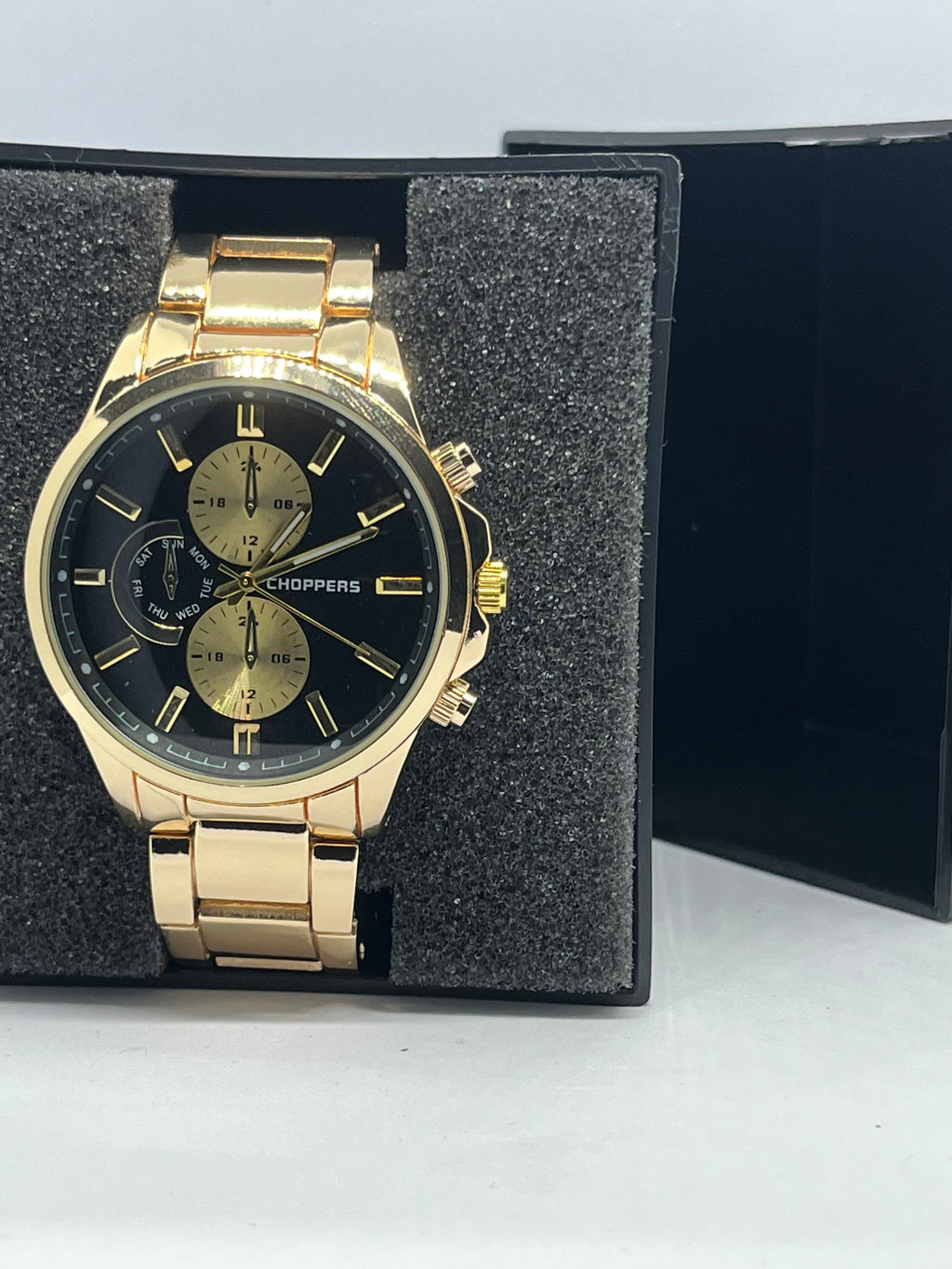 Valessi Executive Silver Gold Black – Gümüş/Gold Çelik Kordon Siyah Kadran – Erkek Saat.