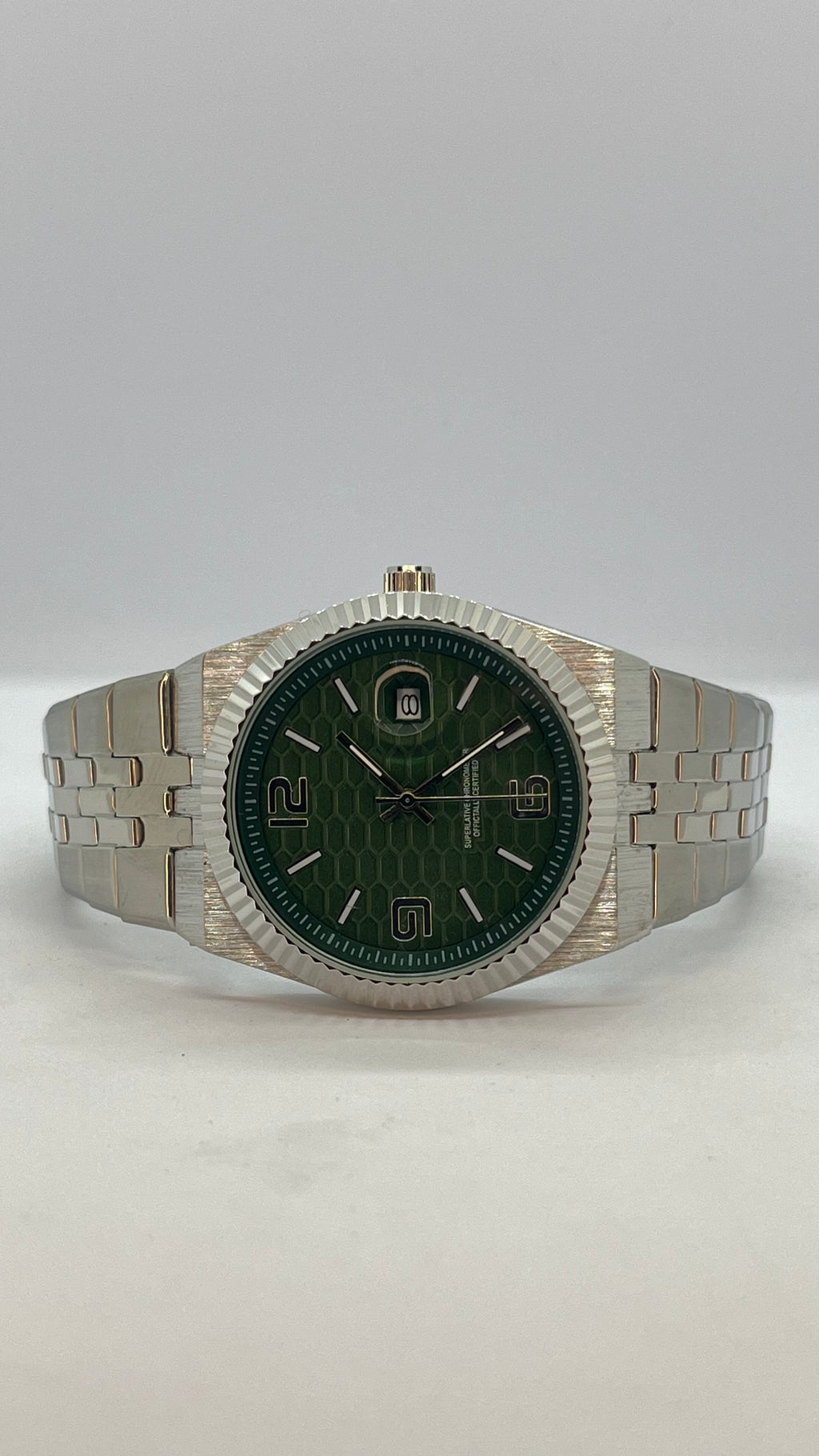 Valessi Executive Silver Green – Gümüş Çelik Kordon Yeşil Kadran – Erkek Saat