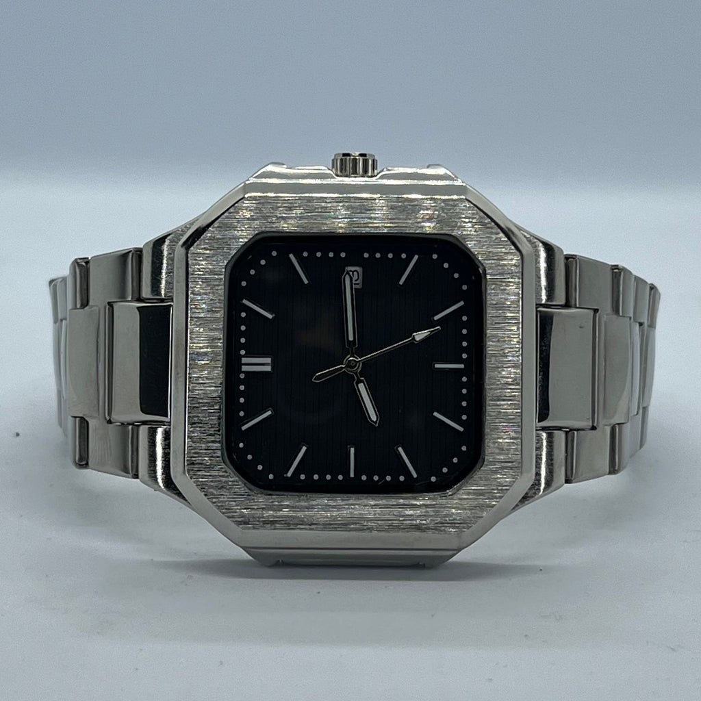 Valessi Executive Prime Silver Black – Gümüş Çelik Kordon Siyah Kadran – Erkek Saati