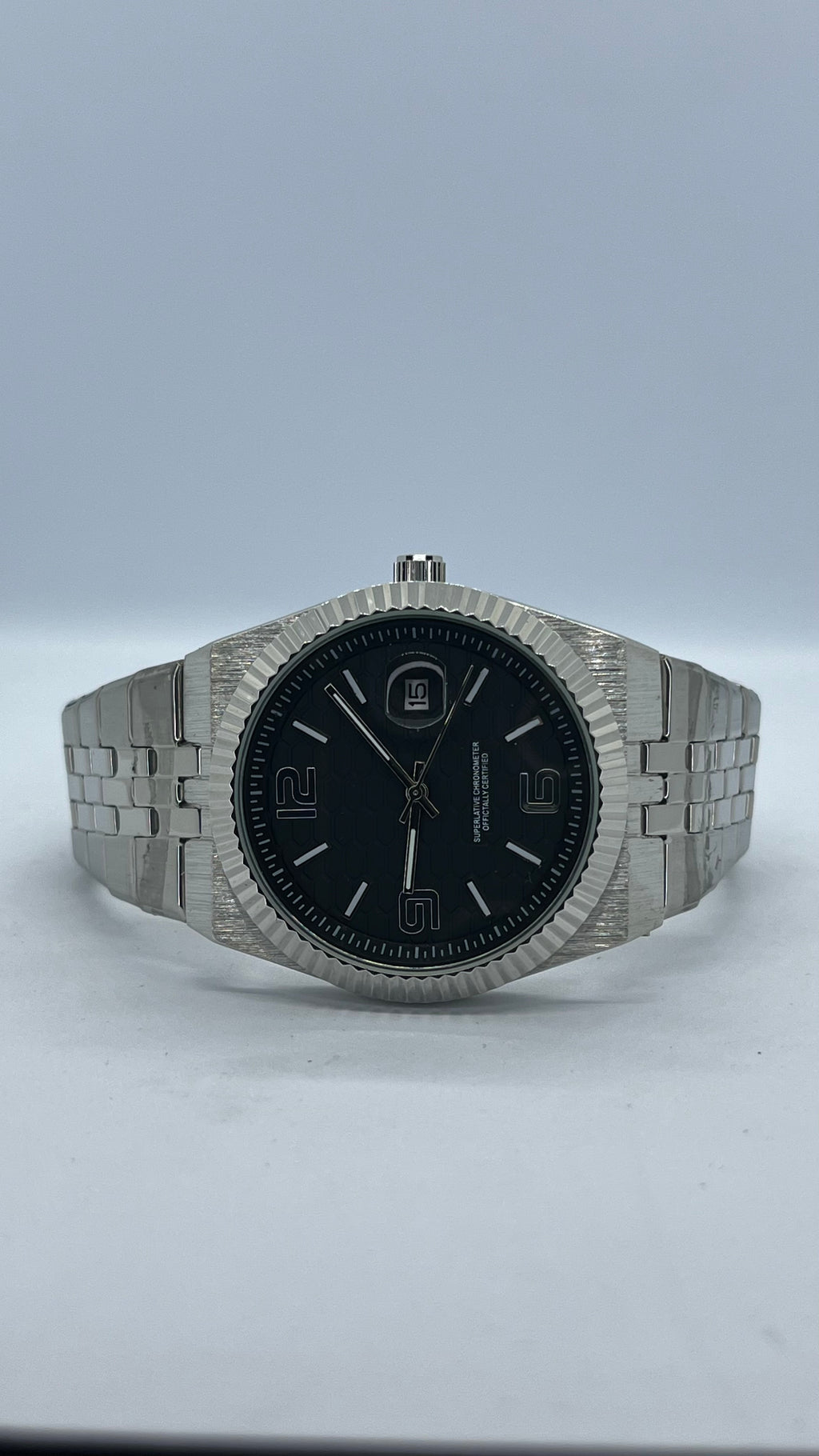 Valessi Executive Prime Silver Black – Gümüş Çelik Kordon Siyah Kadran – Erkek Saat