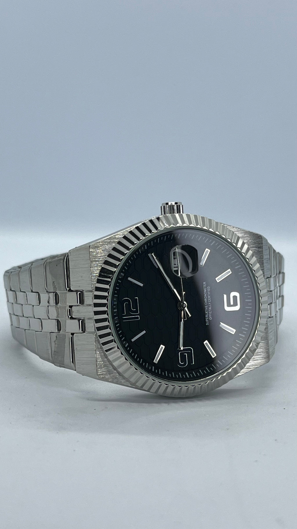 Valessi Executive Prime Silver Black – Gümüş Çelik Kordon Siyah Kadran – Erkek Saat