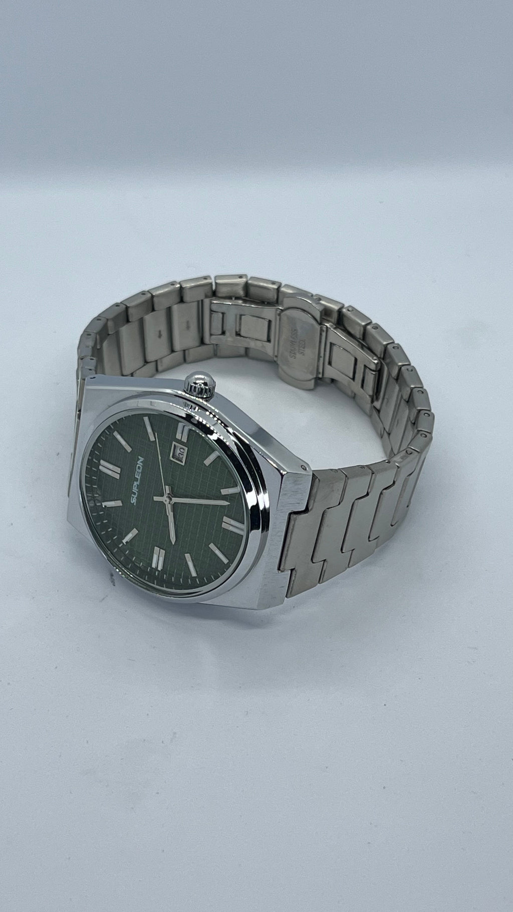 Valessi Executive Prime Silver Green – Gümüş Çelik Kordon Yeşil Kadran – Erkek Saat